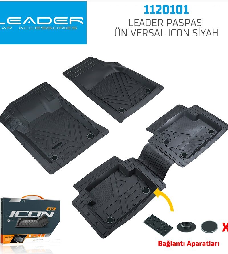 oto paspas - Promats ICON Üniversal Paspas 5D / SİYAH